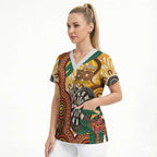 Darts Australia NAIDOC Week 2026 Personalised Scrub Top 50 Years Deadly Eucalyptus Indigenous Art