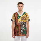 Darts Australia NAIDOC Week 2026 Personalised Scrub Top 50 Years Deadly Eucalyptus Indigenous Art