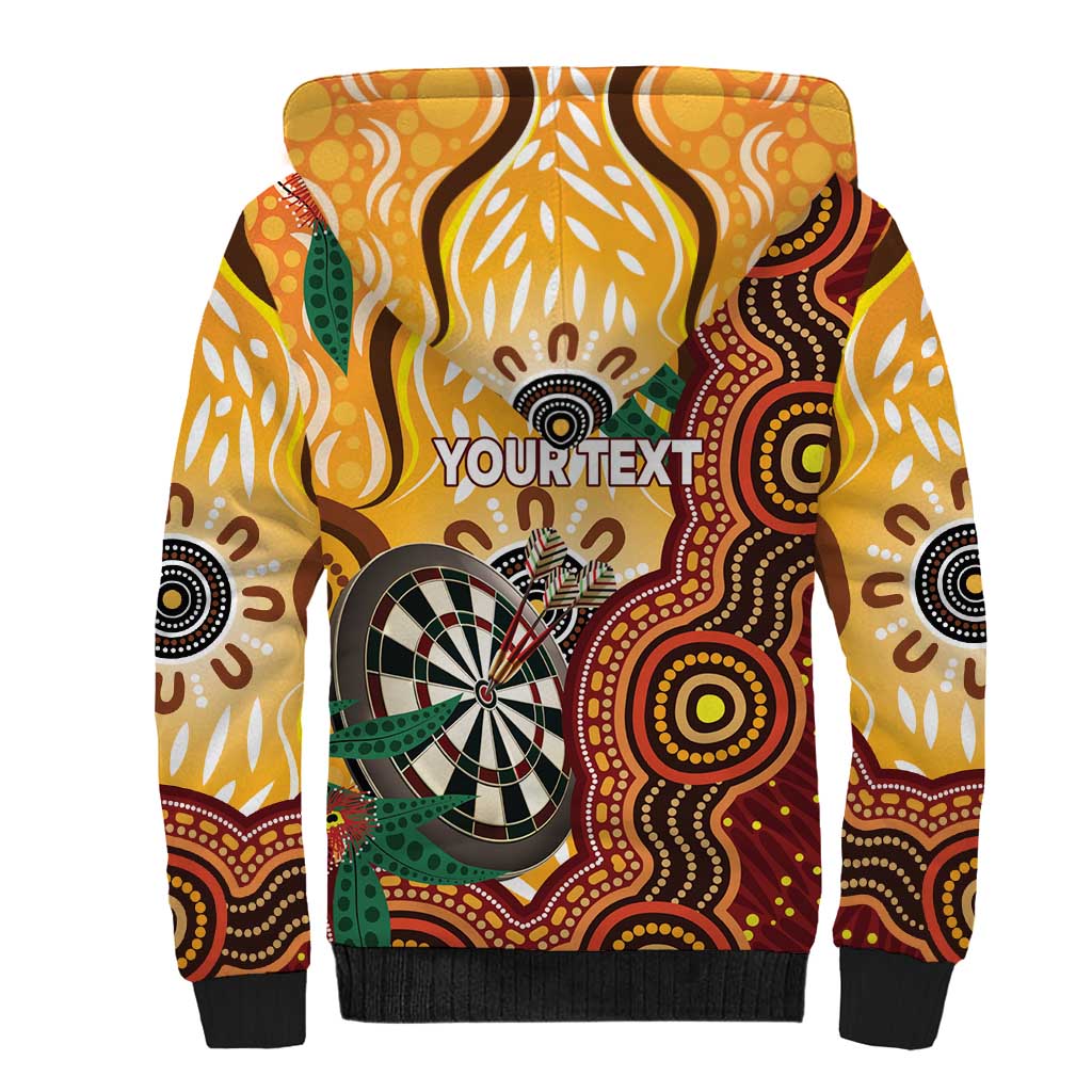 Darts Australia NAIDOC Week 2026 Personalised Sherpa Hoodie 50 Years Deadly Eucalyptus Indigenous Art