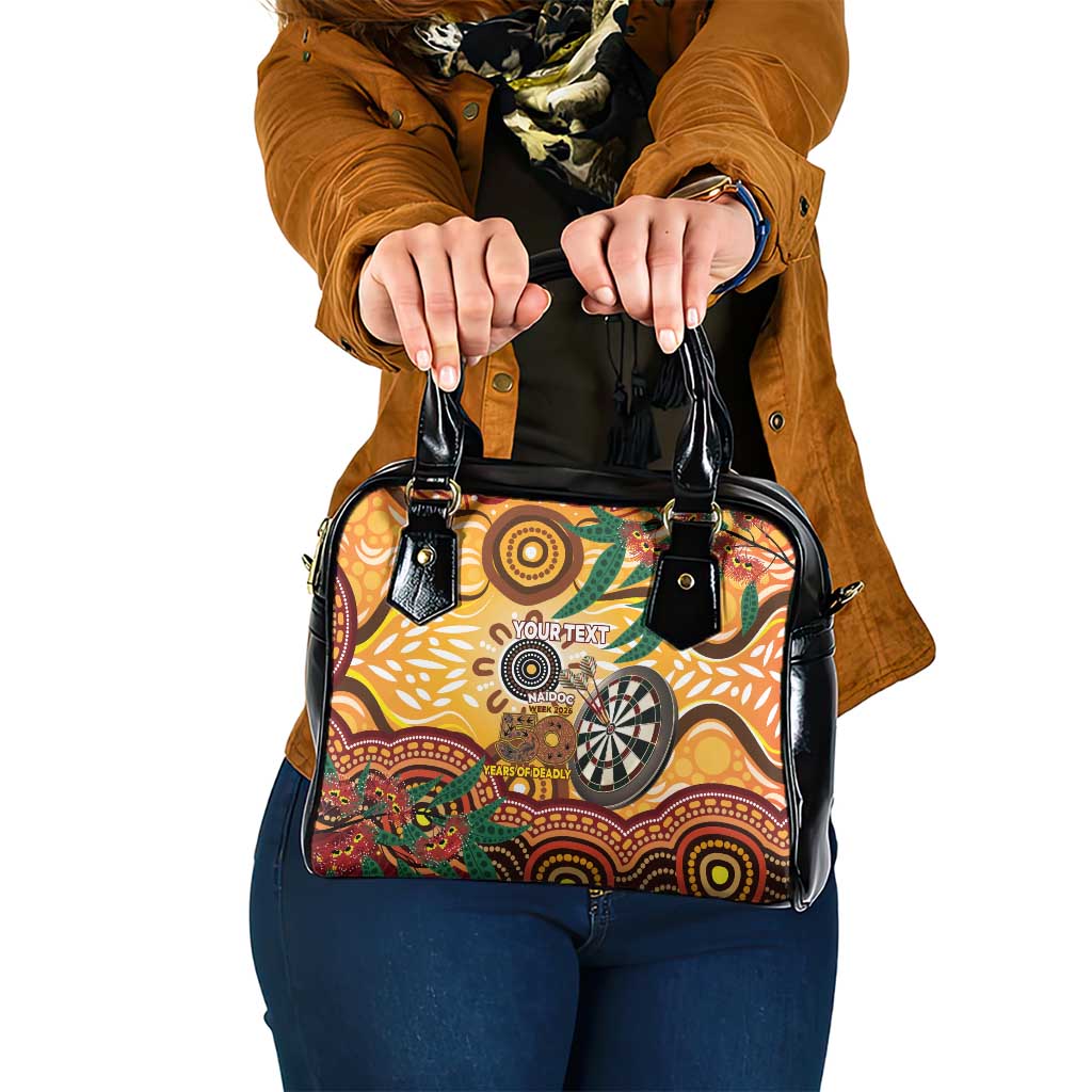 Darts Australia NAIDOC Week 2026 Personalised Shoulder Handbag 50 Years Deadly Eucalyptus Indigenous Art