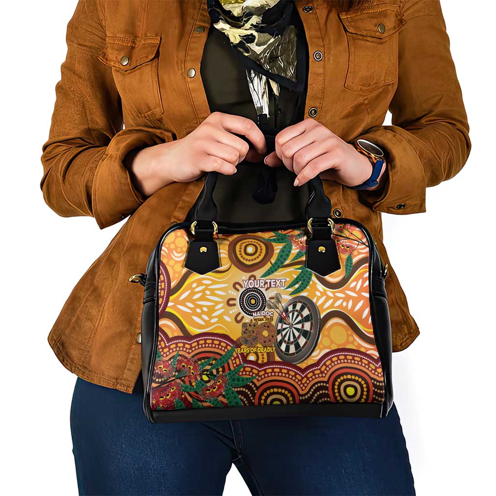 Darts Australia NAIDOC Week 2026 Personalised Shoulder Handbag 50 Years Deadly Eucalyptus Indigenous Art
