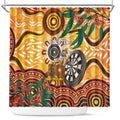 Darts Australia NAIDOC Week 2026 Personalised Shower Curtain 50 Years Deadly Eucalyptus Indigenous Art