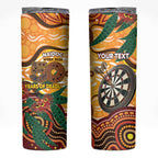 Darts Australia NAIDOC Week 2026 Personalised Skinny Tumbler 50 Years Deadly Eucalyptus Indigenous Art