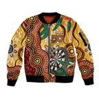 Darts Australia NAIDOC Week 2026 Personalised Sleeve Zip Bomber Jacket 50 Years Deadly Eucalyptus Indigenous Art