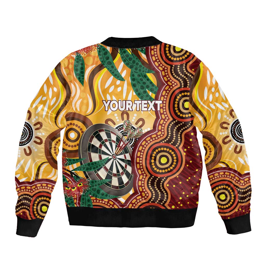 Darts Australia NAIDOC Week 2026 Personalised Sleeve Zip Bomber Jacket 50 Years Deadly Eucalyptus Indigenous Art