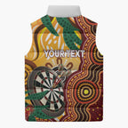 Darts Australia NAIDOC Week 2026 Personalised Sleeveless Puffer Jacket 50 Years Deadly Eucalyptus Indigenous Art