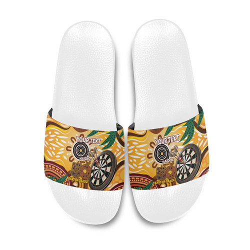 Darts Australia NAIDOC Week 2026 Personalised Slide Sandals 50 Years Deadly Eucalyptus Indigenous Art