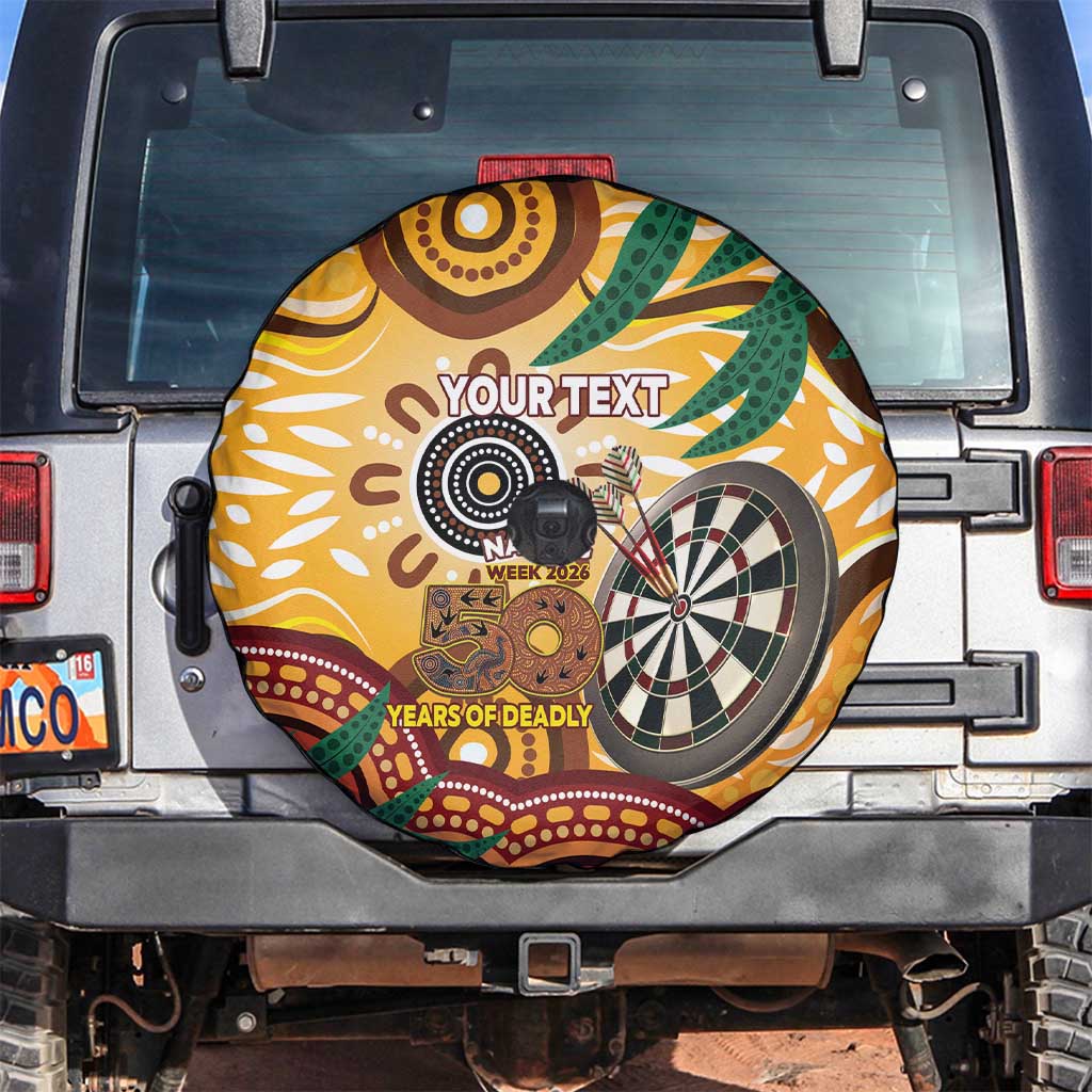 Darts Australia NAIDOC Week 2026 Personalised Spare Tire Cover 50 Years Deadly Eucalyptus Indigenous Art