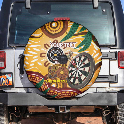 Darts Australia NAIDOC Week 2026 Personalised Spare Tire Cover 50 Years Deadly Eucalyptus Indigenous Art