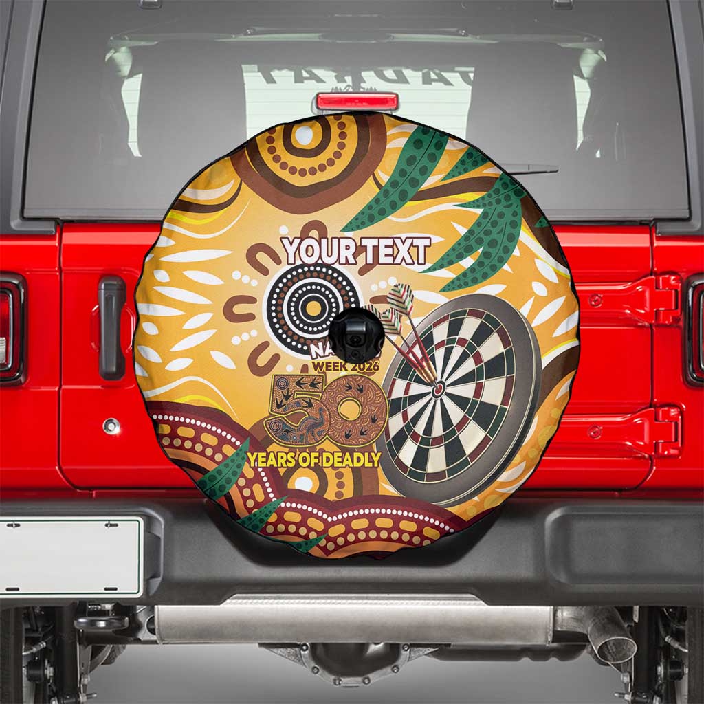 Darts Australia NAIDOC Week 2026 Personalised Spare Tire Cover 50 Years Deadly Eucalyptus Indigenous Art