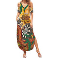 Darts Australia NAIDOC Week 2026 Personalised Summer Maxi Dress 50 Years Deadly Eucalyptus Indigenous Art