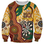 Darts Australia NAIDOC Week 2026 Personalised Sweatshirt 50 Years Deadly Eucalyptus Indigenous Art
