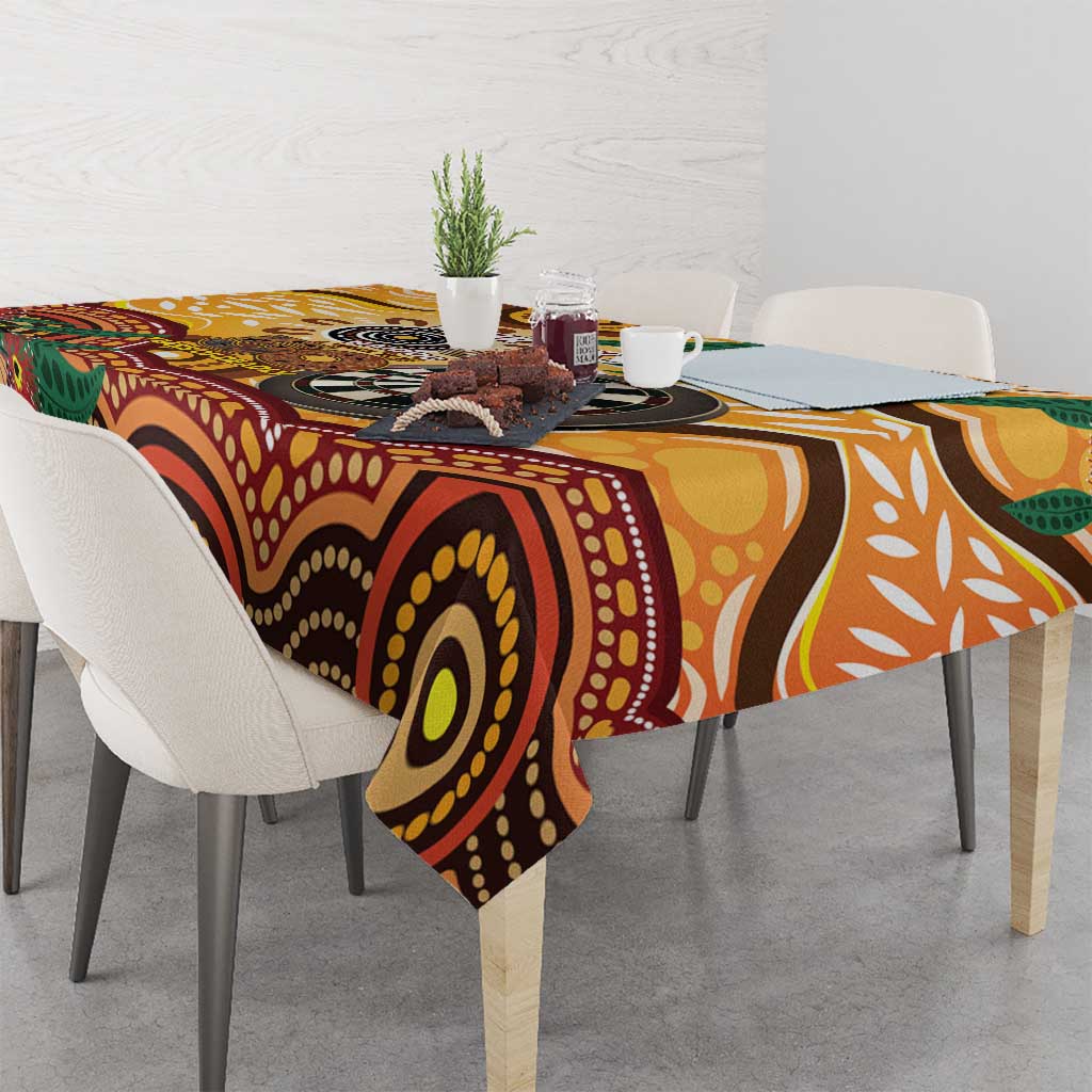 Darts Australia NAIDOC Week 2026 Personalised Tablecloth 50 Years Deadly Eucalyptus Indigenous Art