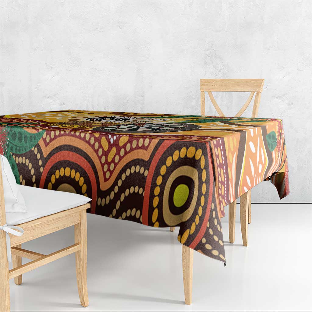 Darts Australia NAIDOC Week 2026 Personalised Tablecloth 50 Years Deadly Eucalyptus Indigenous Art