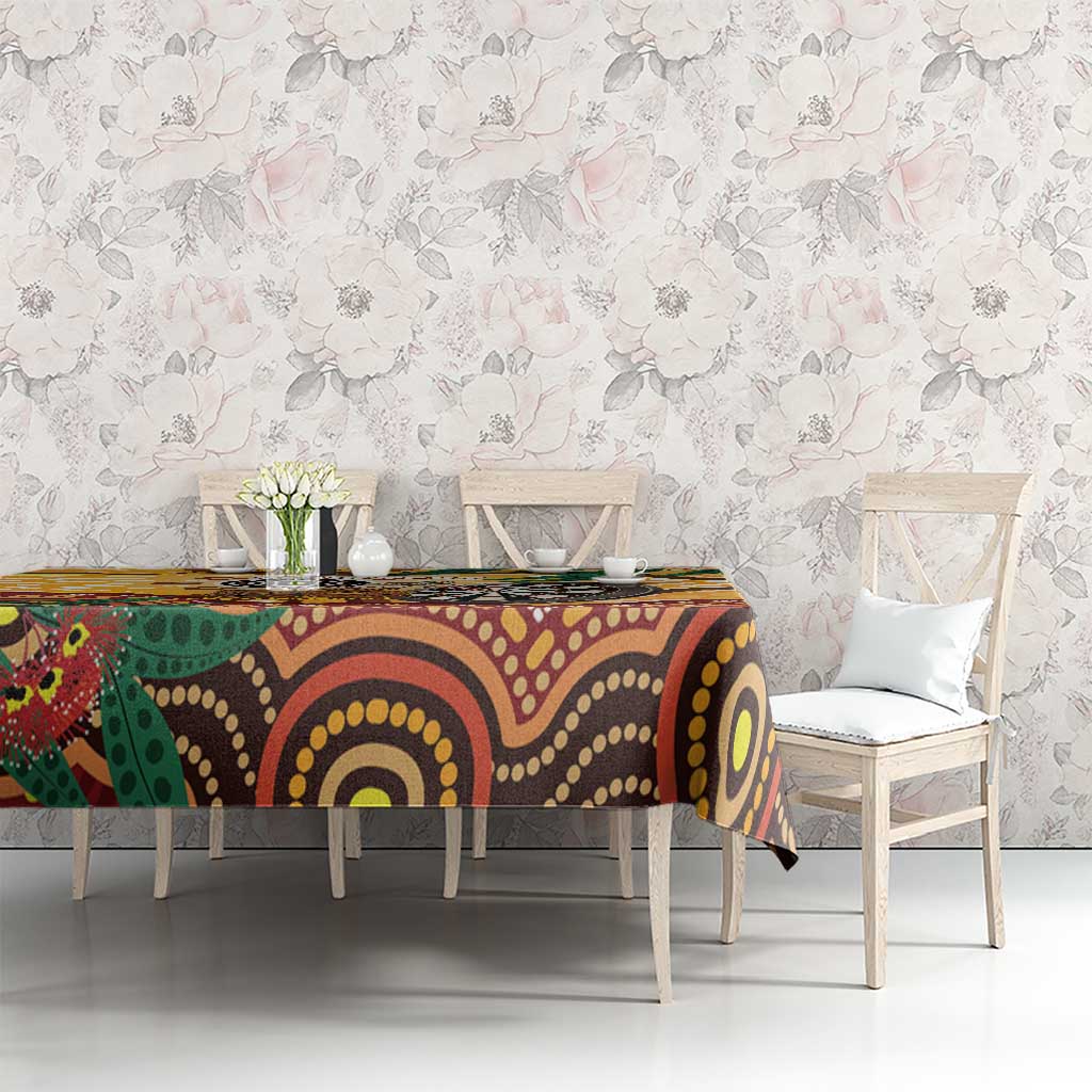 Darts Australia NAIDOC Week 2026 Personalised Tablecloth 50 Years Deadly Eucalyptus Indigenous Art