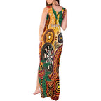 Darts Australia NAIDOC Week 2026 Personalised Tank Maxi Dress 50 Years Deadly Eucalyptus Indigenous Art