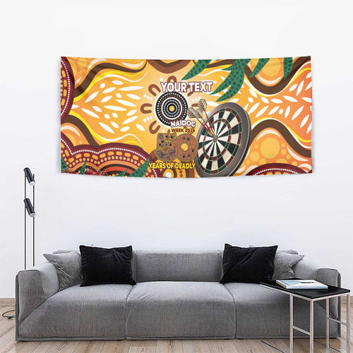 Darts Australia NAIDOC Week 2026 Personalised Tapestry 50 Years Deadly Eucalyptus Indigenous Art