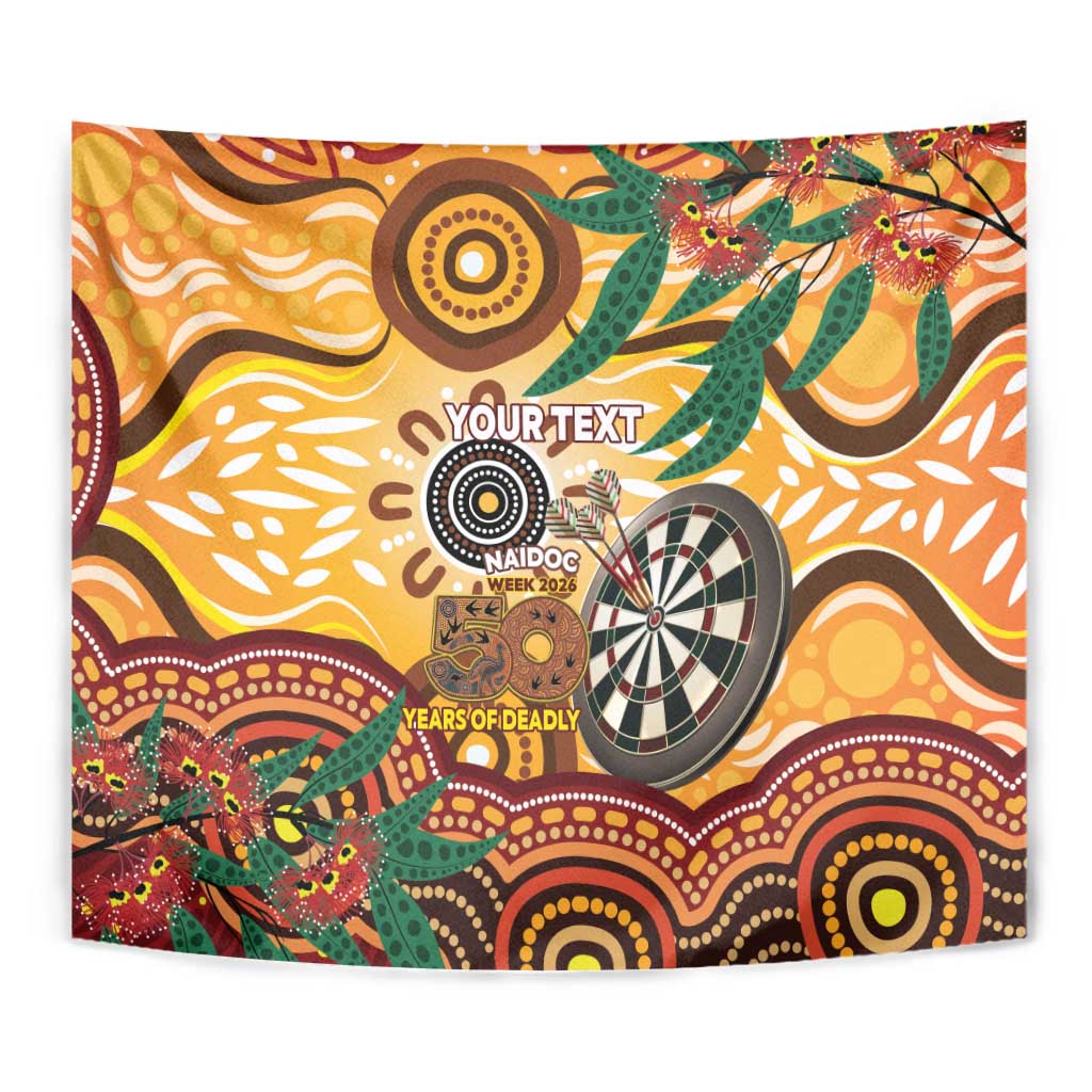 Darts Australia NAIDOC Week 2026 Personalised Tapestry 50 Years Deadly Eucalyptus Indigenous Art