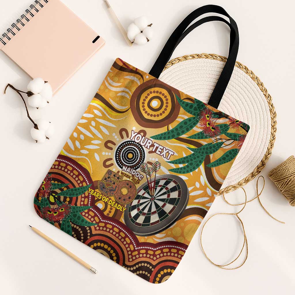 Darts Australia NAIDOC Week 2026 Personalised Tote Bag 50 Years Deadly Eucalyptus Indigenous Art