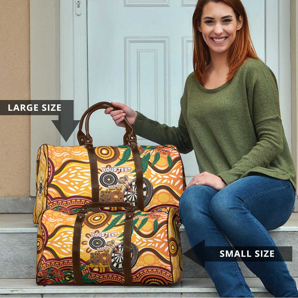 Darts Australia NAIDOC Week 2026 Personalised Travel Bag 50 Years Deadly Eucalyptus Indigenous Art