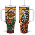 Darts Australia NAIDOC Week 2026 Personalised Tumbler With Handle 50 Years Deadly Eucalyptus Indigenous Art