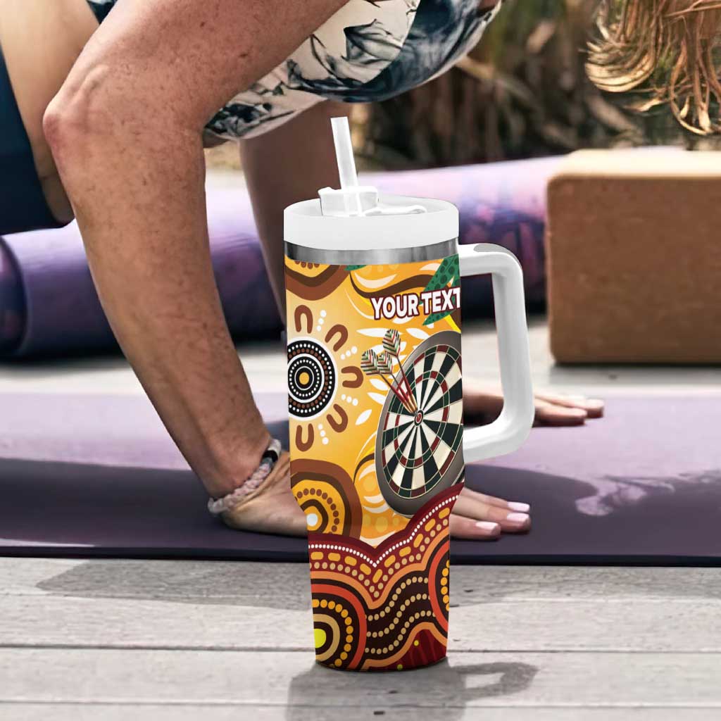 Darts Australia NAIDOC Week 2026 Personalised Tumbler With Handle 50 Years Deadly Eucalyptus Indigenous Art