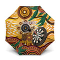 Darts Australia NAIDOC Week 2026 Personalised Umbrella 50 Years Deadly Eucalyptus Indigenous Art