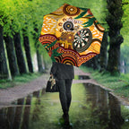 Darts Australia NAIDOC Week 2026 Personalised Umbrella 50 Years Deadly Eucalyptus Indigenous Art