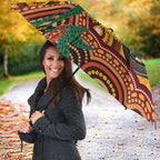 Darts Australia NAIDOC Week 2026 Personalised Umbrella 50 Years Deadly Eucalyptus Indigenous Art