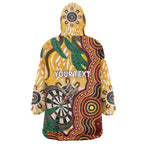 Darts Australia NAIDOC Week 2026 Personalised Wearable Blanket Hoodie 50 Years Deadly Eucalyptus Indigenous Art