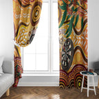 Darts Australia NAIDOC Week 2026 Personalised Window Curtain 50 Years Deadly Eucalyptus Indigenous Art