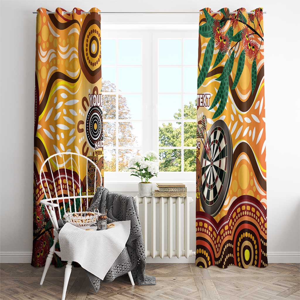 Darts Australia NAIDOC Week 2026 Personalised Window Curtain 50 Years Deadly Eucalyptus Indigenous Art