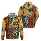 Darts Australia NAIDOC Week 2026 Personalised Zip Hoodie 50 Years Deadly Eucalyptus Indigenous Art