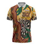 Darts Australia NAIDOC Week 2026 Personalised Zipper Polo Shirt 50 Years Deadly Eucalyptus Indigenous Art