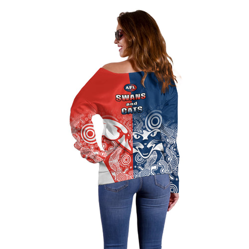 swans-and-cats-football-off-shoulder-sweater-sydney-mix-geelong-indigenous
