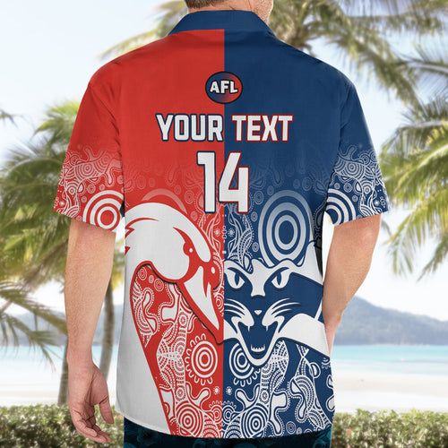 personalised-swans-and-cats-football-hawaiian-shirt-sydney-mix-geelong-indigenous