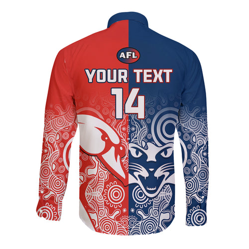 personalised-swans-and-cats-football-long-sleeve-button-shirt-sydney-mix-geelong-indigenous