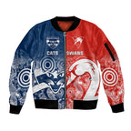 personalised-swans-and-cats-football-sleeve-zip-bomber-jacket-sydney-mix-geelong-indigenous