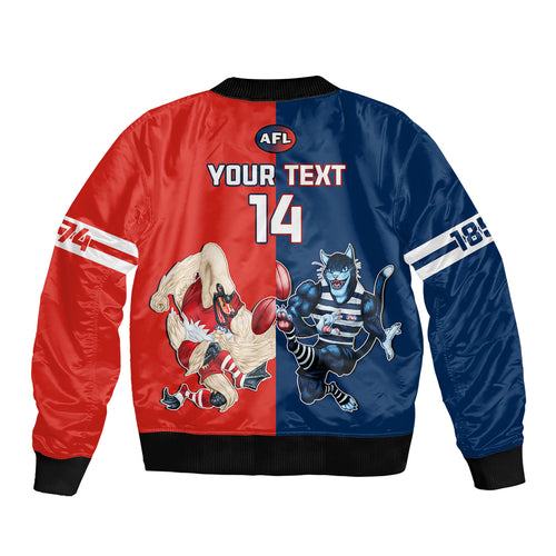 personalised-swans-and-cats-football-bomber-jacket-sydney-mix-geelong-sporty-version