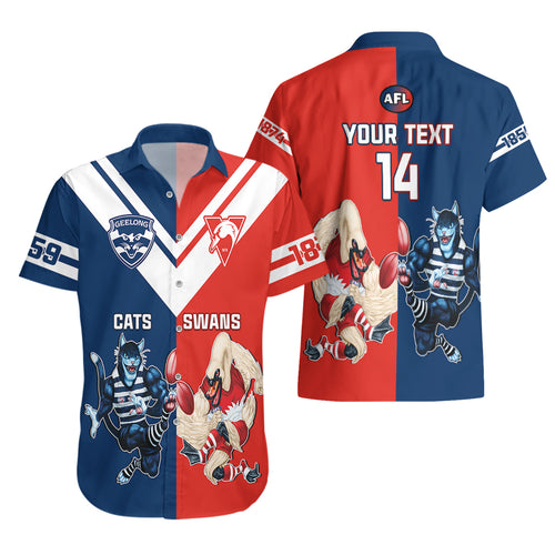 personalised-swans-and-cats-football-hawaiian-shirt-sydney-mix-geelong-sporty-version