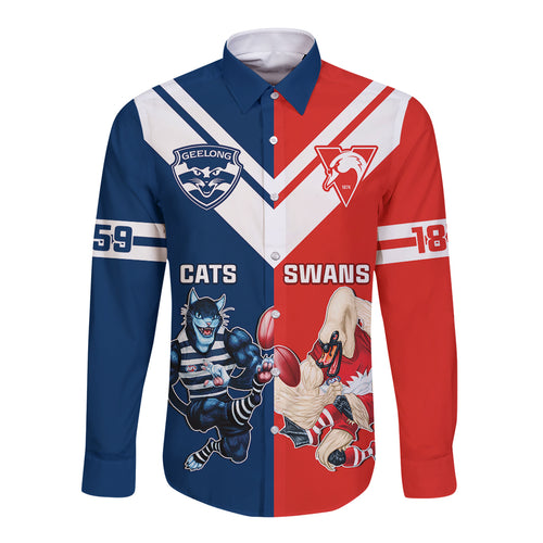 personalised-swans-and-cats-football-long-sleeve-button-shirt-sydney-mix-geelong-sporty-version
