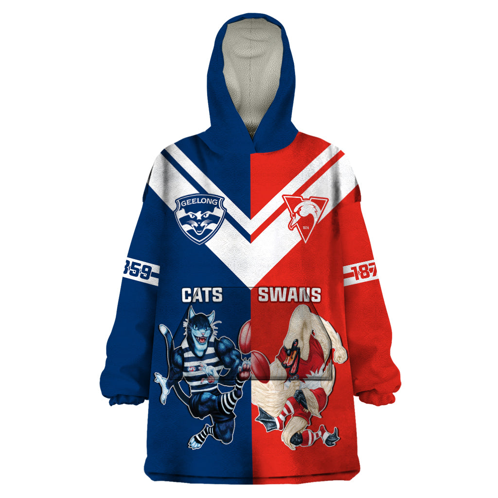 personalised-swans-and-cats-football-wearable-blanket-hoodie-sydney-mix-geelong-sporty-version