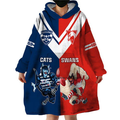 personalised-swans-and-cats-football-wearable-blanket-hoodie-sydney-mix-geelong-sporty-version