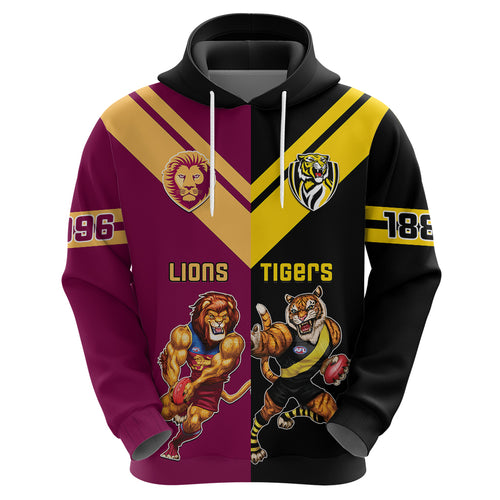 personalised-richmond-and-brisbane-lions-football-hoodie-sporty-version