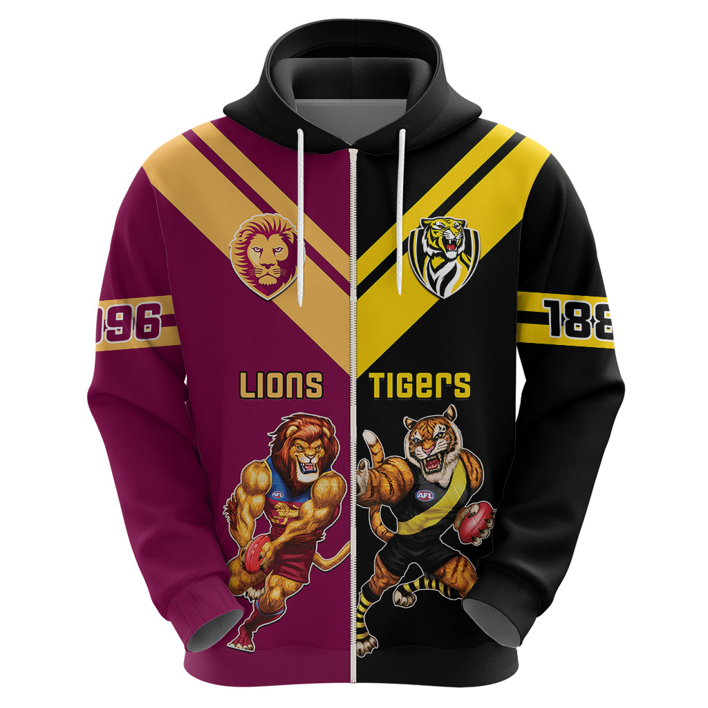 personalised-richmond-and-brisbane-lions-football-hoodie-sporty-version
