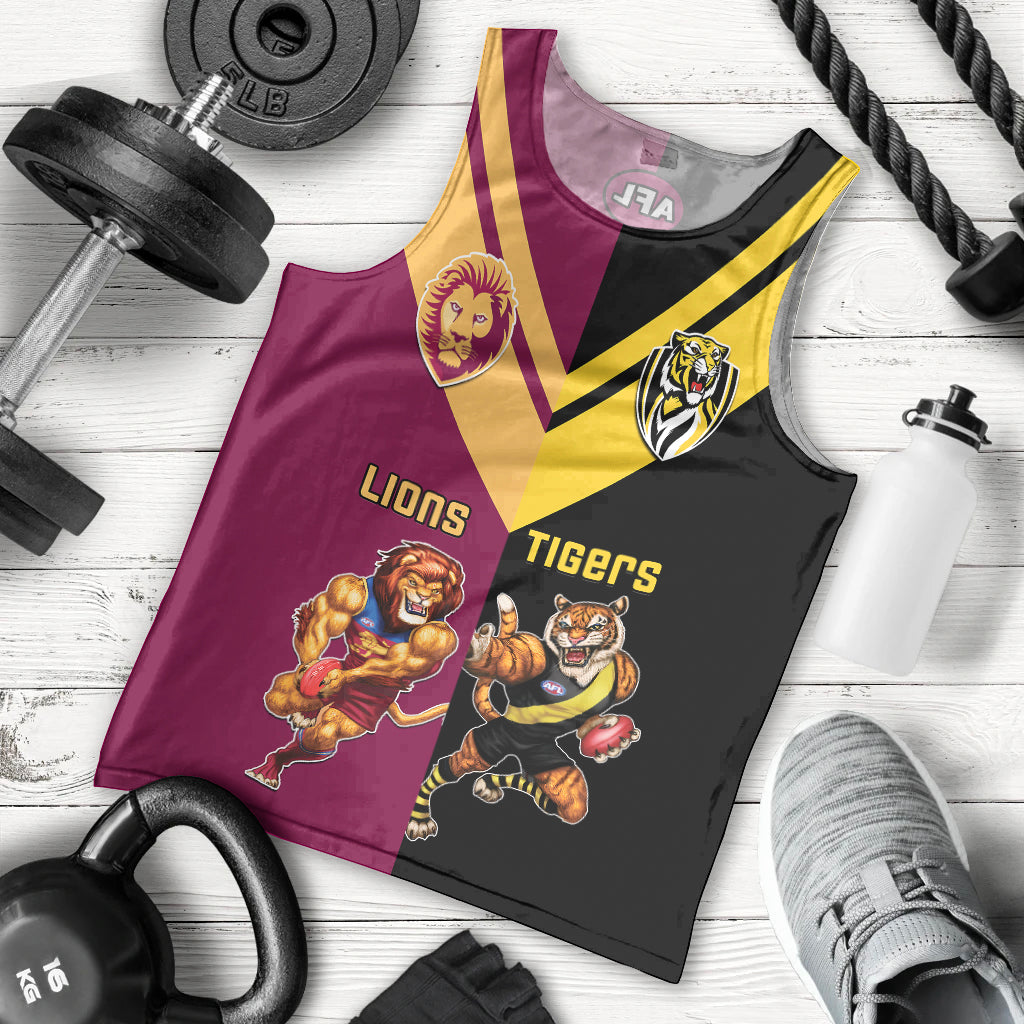 personalised-richmond-and-brisbane-lions-football-men-tank-top-sporty-version