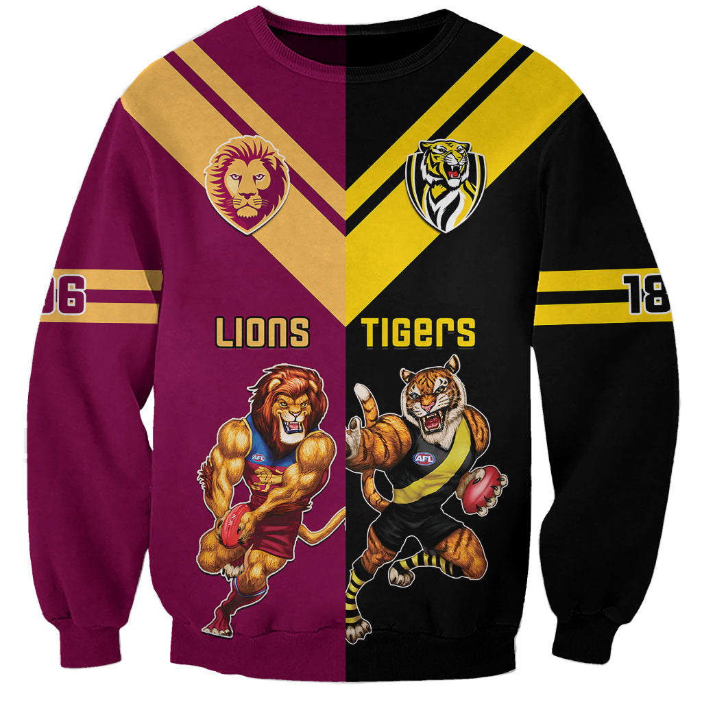 personalised-richmond-and-brisbane-lions-football-sweatshirt-sporty-version