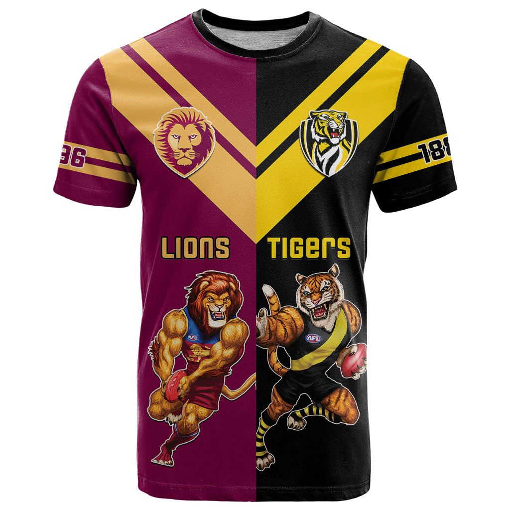 personalised-richmond-and-brisbane-lions-football-t-shirt-sporty-version