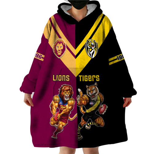 personalised-richmond-and-brisbane-lions-football-wearable-blanket-hoodie-sporty-version