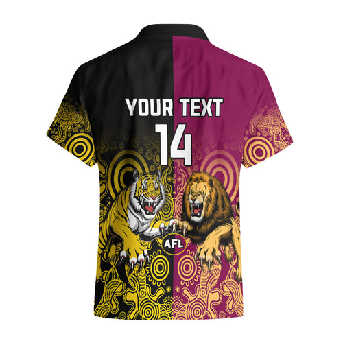 personalised-richmond-and-brisbane-lions-football-hawaiian-shirt-indigenous-art-version